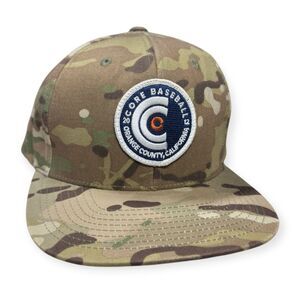 Core Baseball Camo Hat Snapback Adjustable Orange County CA Hat